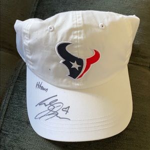 Autographed Texans hat